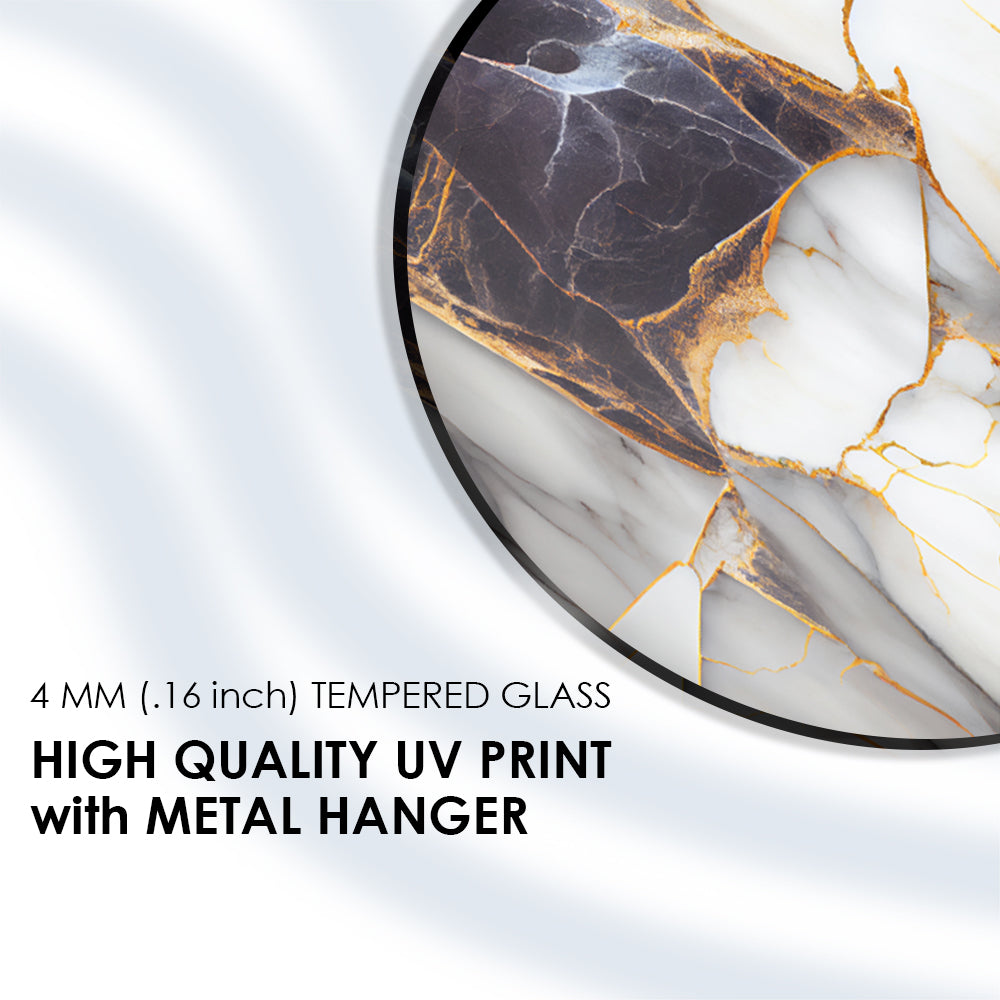 Marble Chroma Elegance Glass Decor