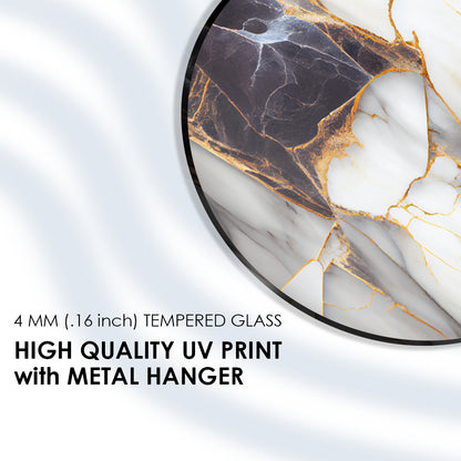 Marble Chroma Elegance Glass Decor