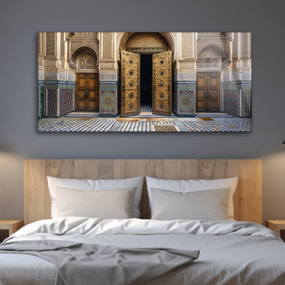 Regal Palace Doors: Tempered Glass Main Entry Art