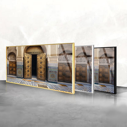 Regal Palace Doors: Tempered Glass Main Entry Art