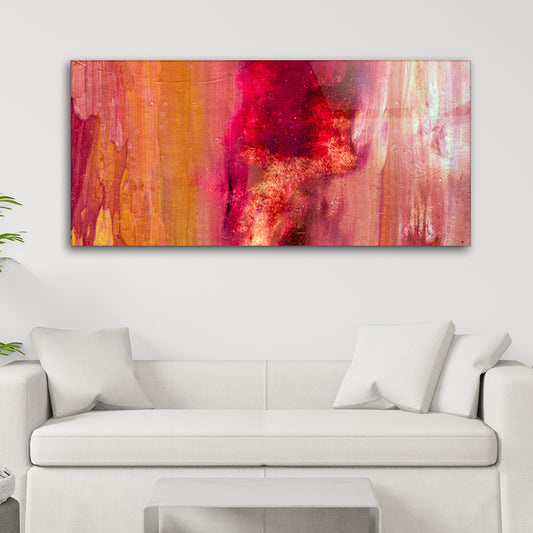 Abstract Oil Symphony: Tempered Glass Oil Painting Art