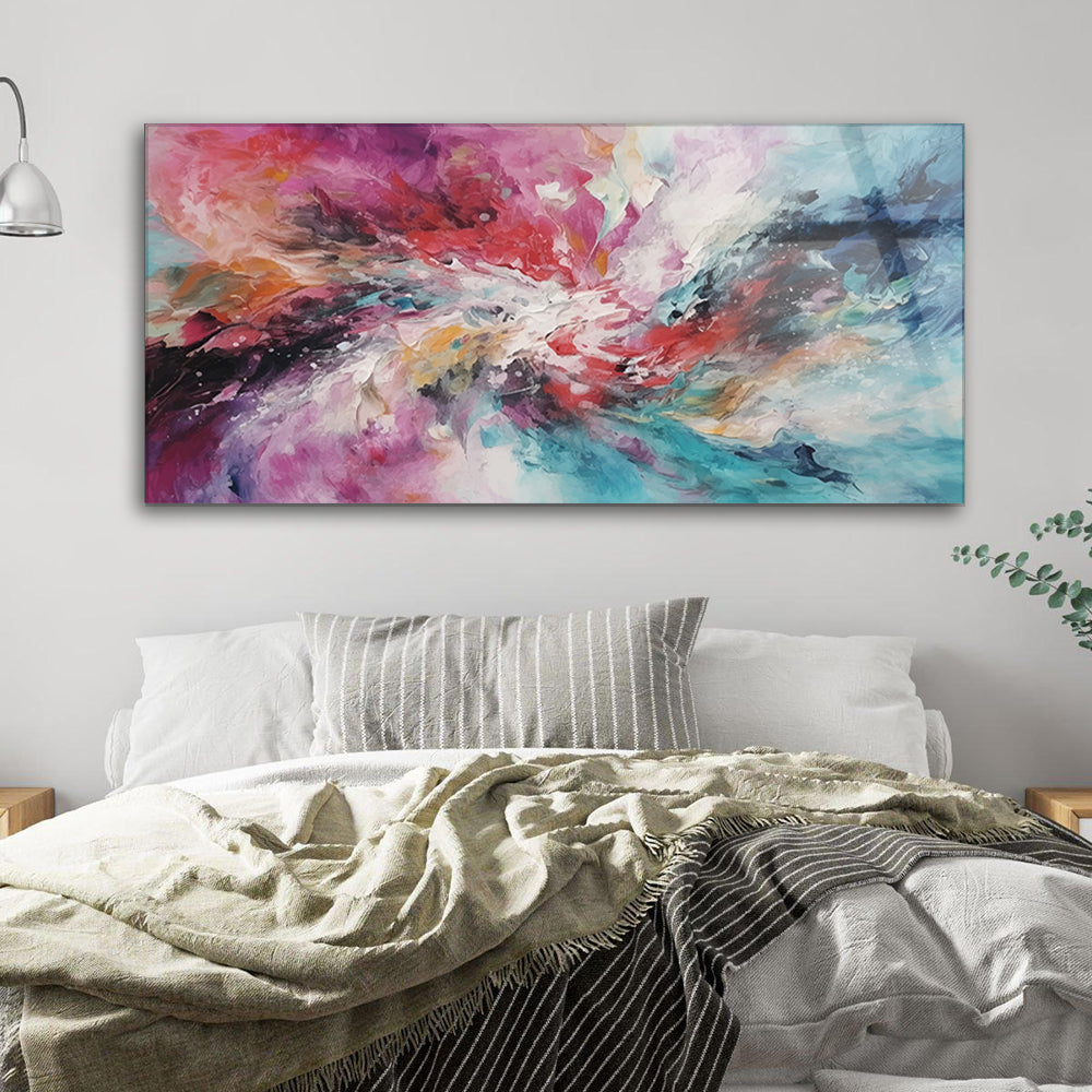 Splash of Color: Tempered Glass Art with Paint Splashes