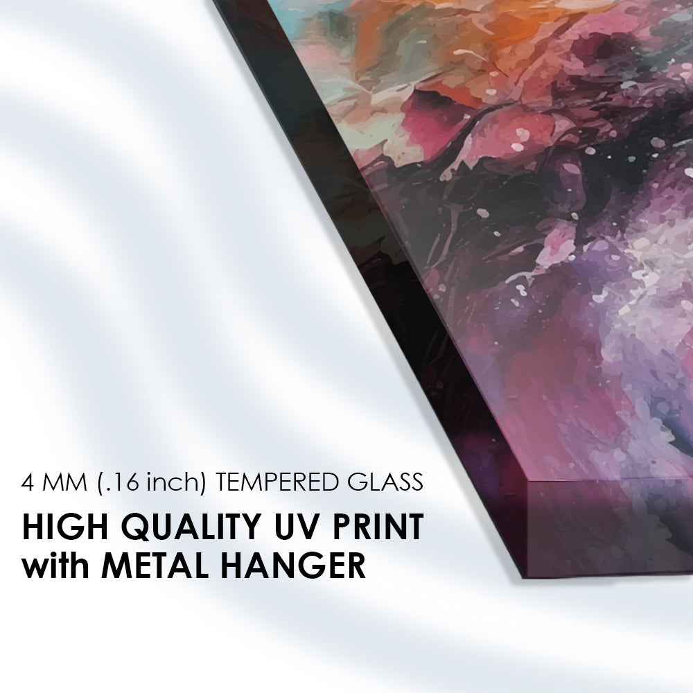 Splash of Color: Tempered Glass Art with Paint Splashes