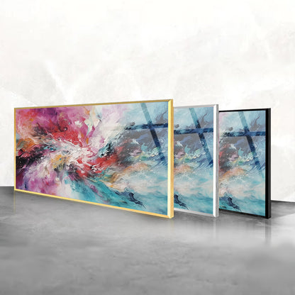 Splash of Color: Tempered Glass Art with Paint Splashes