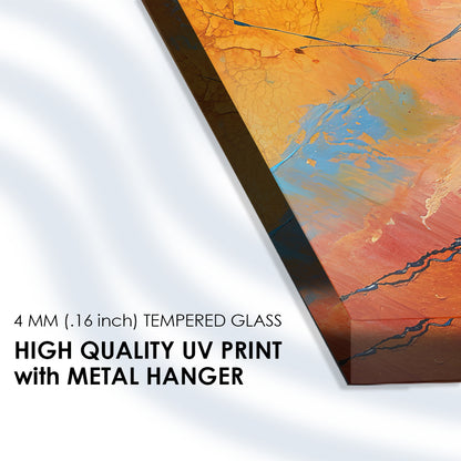 Interior Brilliance: Tempered Glass Paint Splashes Art