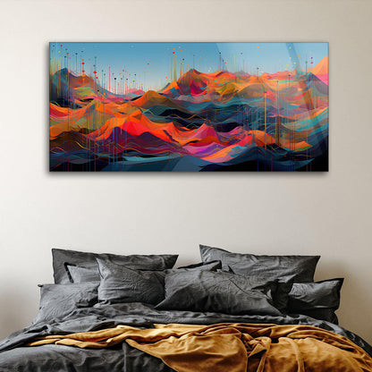 Chromatic Creation: Tempered Glass Artistic Painting in Color