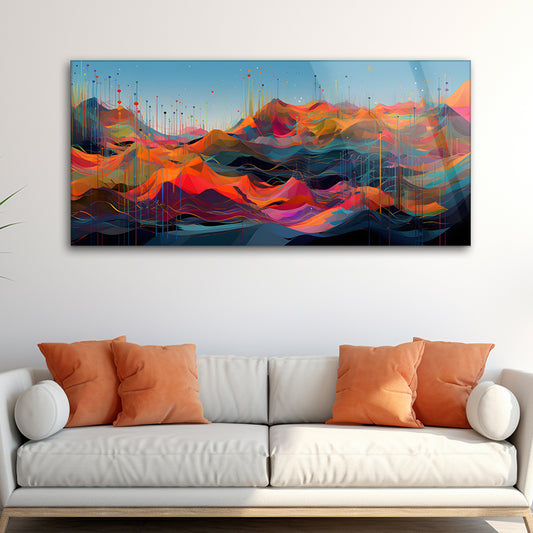 Chromatic Creation: Tempered Glass Artistic Painting in Color