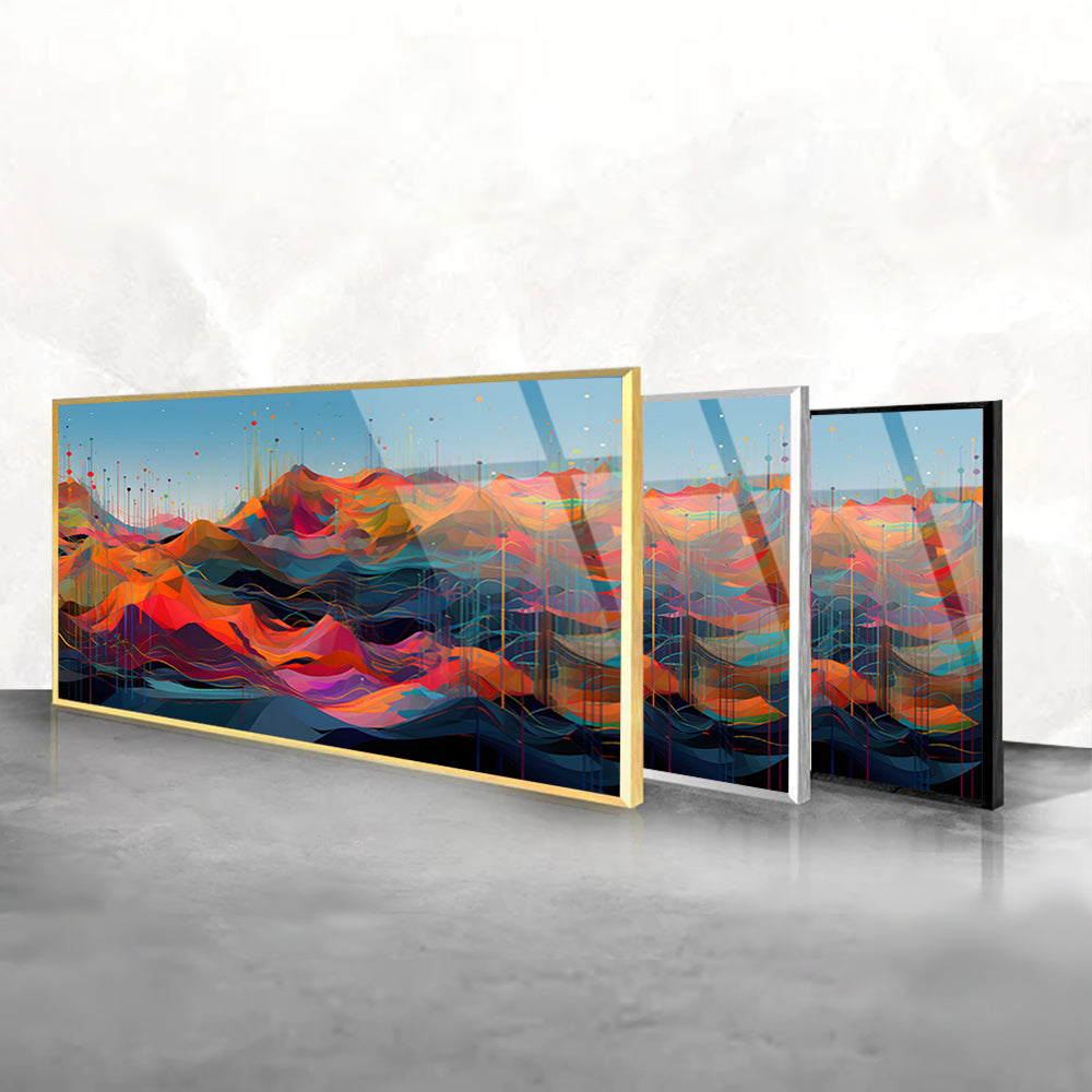 Chromatic Creation: Tempered Glass Artistic Painting in Color