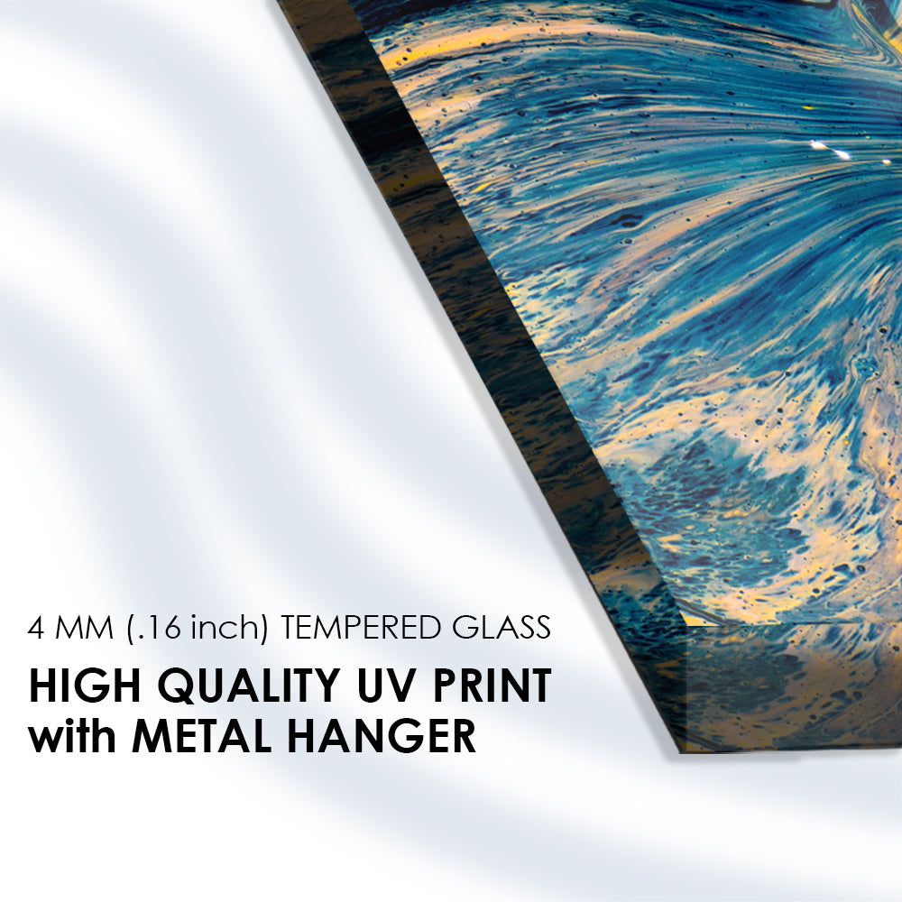 Colorful Fluidity: Tempered Glass Painting