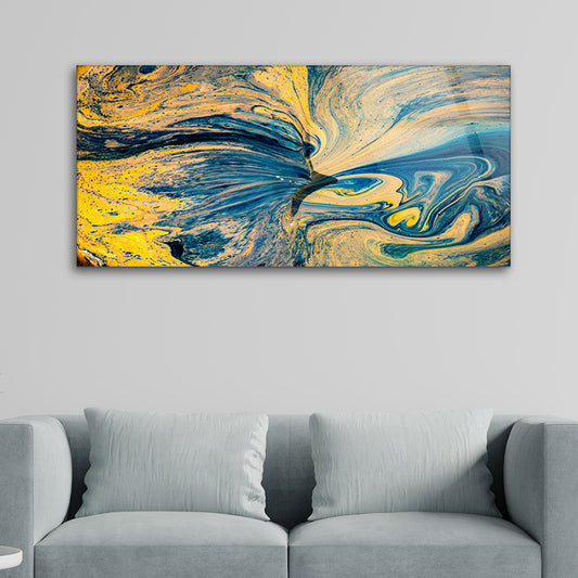 Colorful Fluidity: Tempered Glass Painting