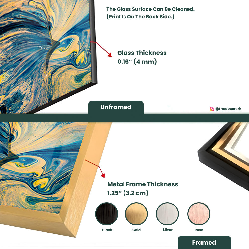 Colorful Fluidity: Tempered Glass Painting