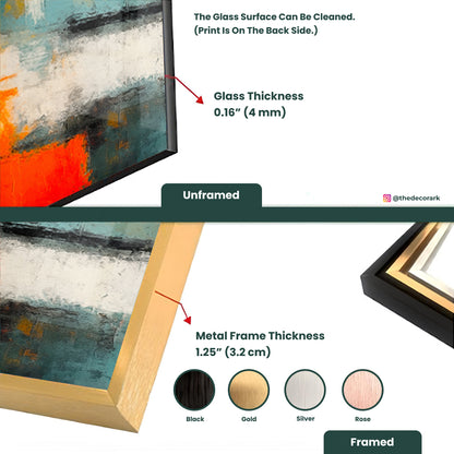 Modern Colors: Tempered Glass Wall Art