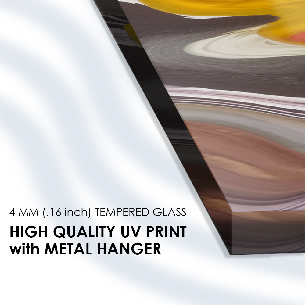 Liquid Marble Trend: Tempered Glass Wall Art