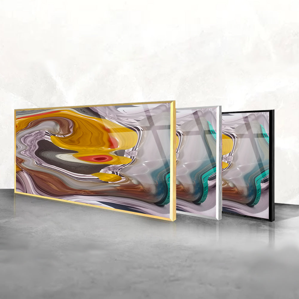 Liquid Marble Trend: Tempered Glass Wall Art