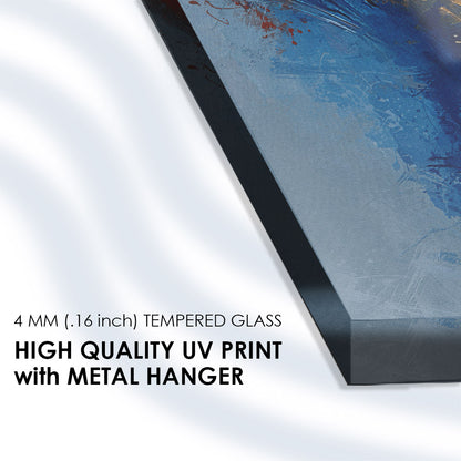 Acrylic Abstraction: Tempered Glass Painting