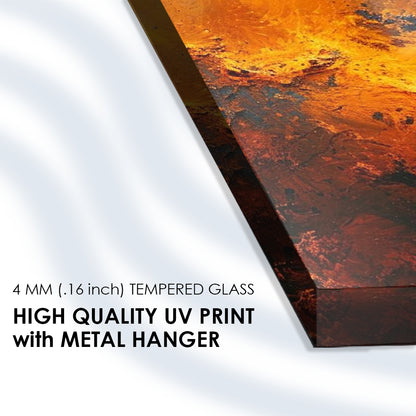 Oil Painting Essence: Tempered Glass Wall Art