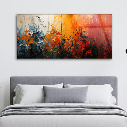 Vibrant Fusion: Tempered Glass Artwork