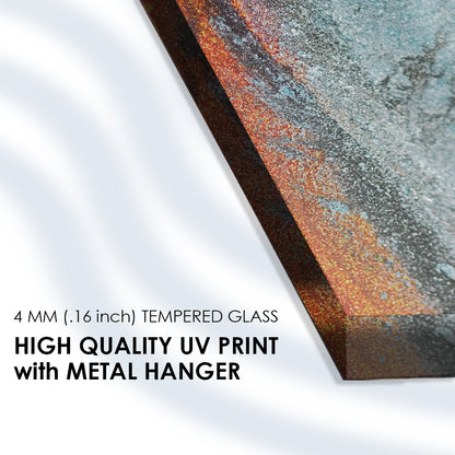 Glittering Drips: Tempered Glass Painting