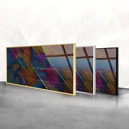 Cubist Canvas: Tempered Glass Wall Art