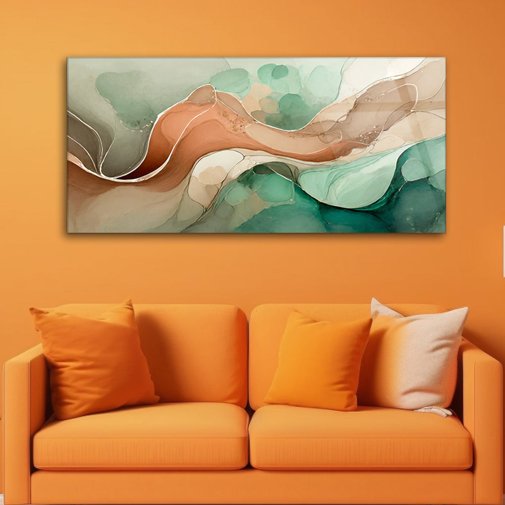 Painted Textures: Tempered Glass Wall Art