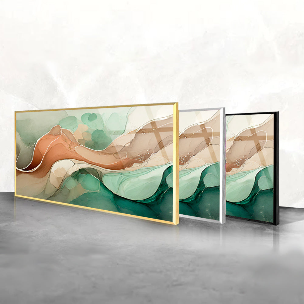 Painted Textures: Tempered Glass Wall Art