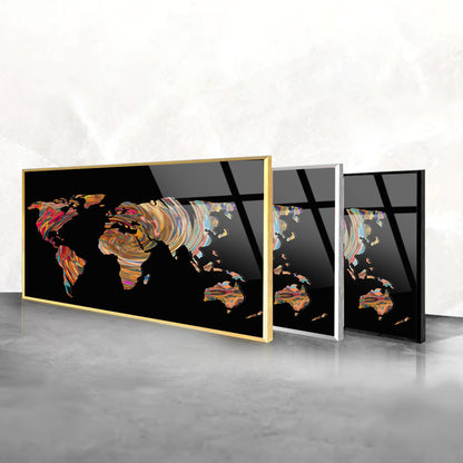 Global Connectivity: Tempered Glass Artwork