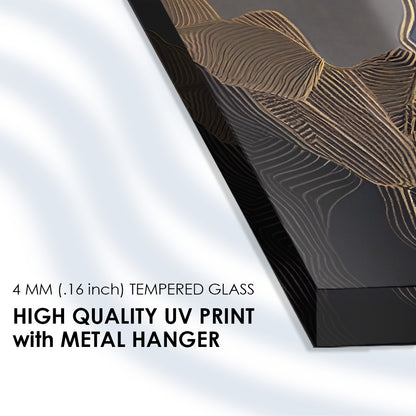 Modern Chromatic Essence: Tempered Glass Artwork