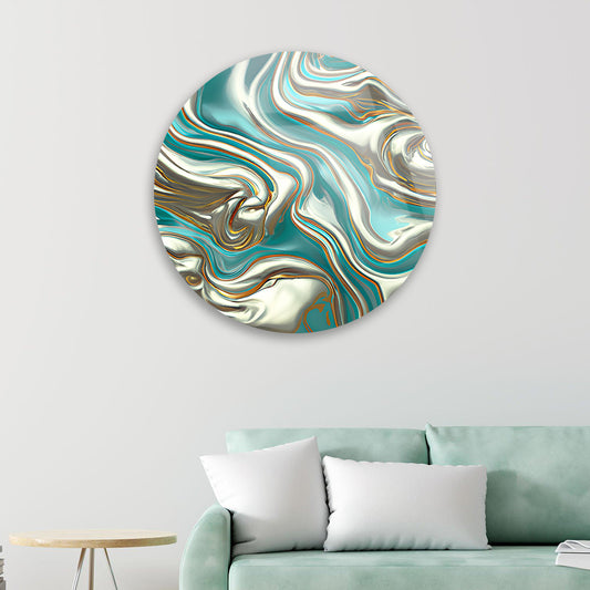 Swirl Fantasy Tempered Glass Art