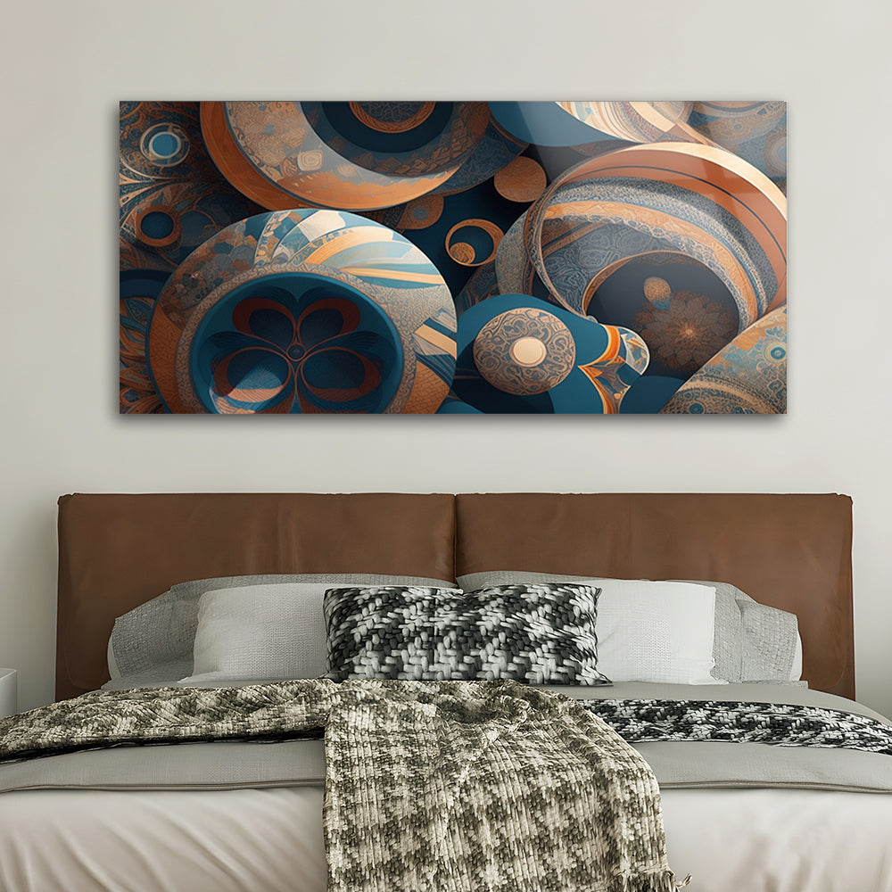 Captivating Abstract Patterns: Tempered Glass Art