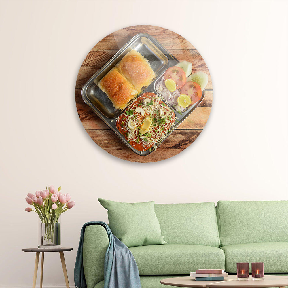 Pav Bhaji Street Feast Glass Decor