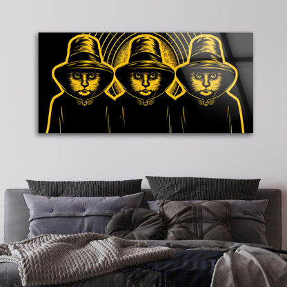 Gangster Cats: Tempered Glass Artwork