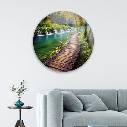 Trekker's Wooden Trail Wall Art