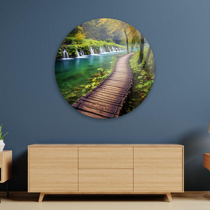 Trekker's Wooden Trail Wall Art