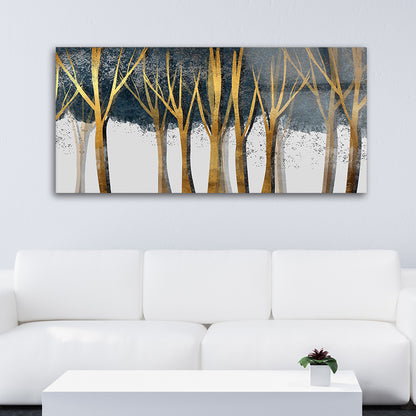 Modern multicolored of trees trunk art