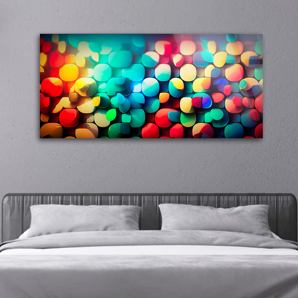 Modern mosaic color pattern art