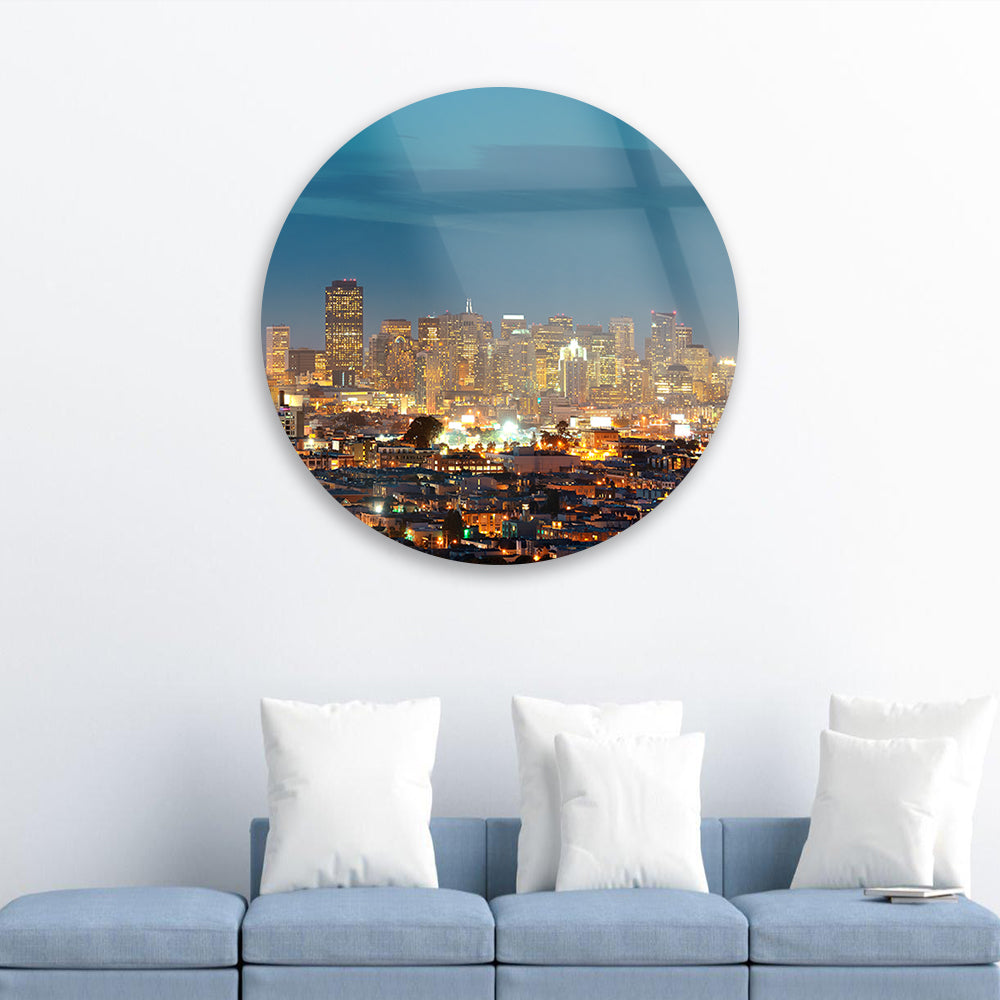 Urban Twilight Glitter Wall Decor