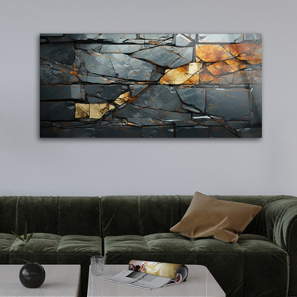 Abstract Stone Textures: Tempered Glass Art