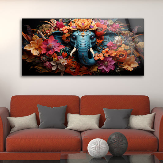 Indian Elephant Tradition: Tempered Glass Art