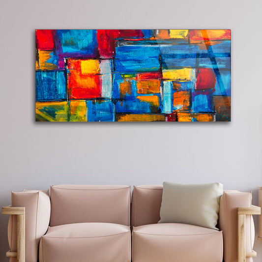 Abstract Painting: Glass Journey to Self-Discovery