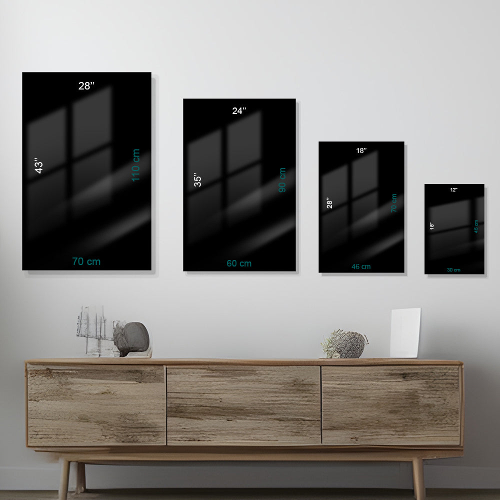 Futuristic Fusion: Abstract Tempered Wall Art