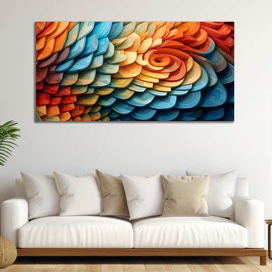Harmony in Form: Exploring Abstract Geometry on Canvas